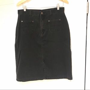 Vintage 90’s Black Denim Skirt